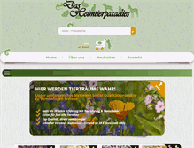 Tablet Screenshot of das-heimtierparadies.de